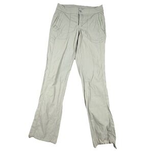 Athleta Pants Womens Size 8 Trekkie‎ Hike Beige Nylon Ripstop Stretch Outdoors